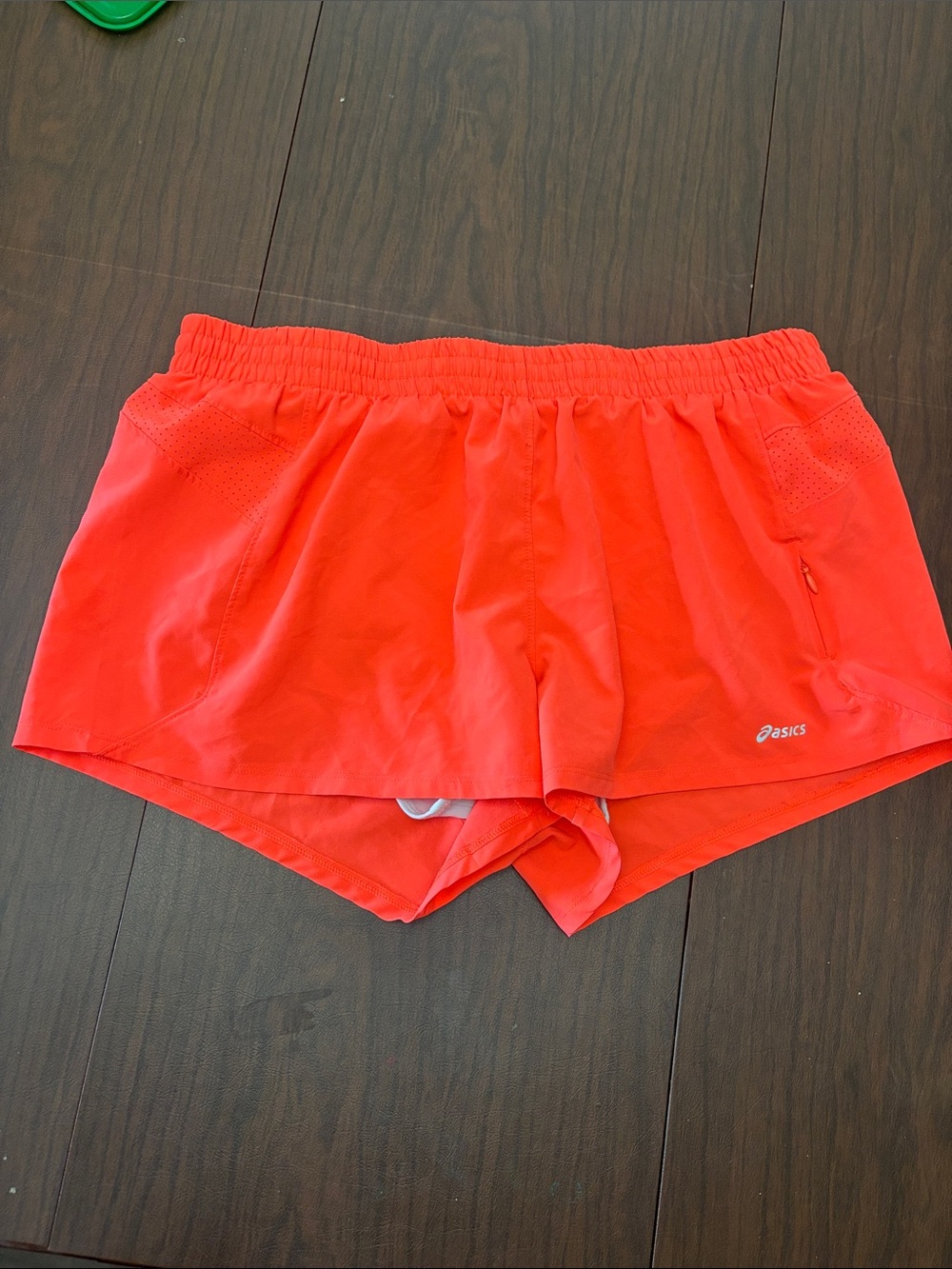 ASICS Women's Coral-Orange Running Shorts